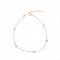  Silver 925-Women's Foot Chain with Stones in Pink Pink Gold AJ (APA0001RX)