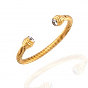 Bracelet - Steel Rod in Yellow Gold AJ (BK0006X)