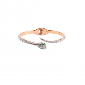 Steel snake bracelet for women in pink gold BK0008RX