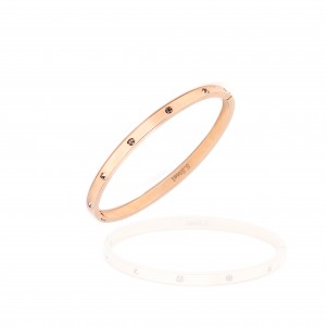 Women's Bracelet Opening, from Surgical Steel to Pink Gold Color AJ (BK0052RX)