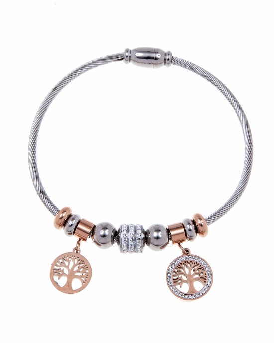  Bracelet with Tree of Life from Stainless Steel AJ (BK0060A)
