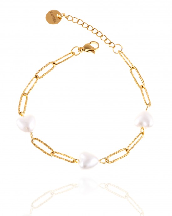 Bracelet-Chain from Steel to Gold AJ (BK0148X)