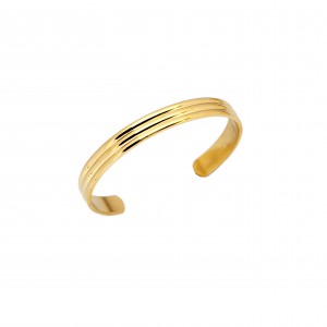 Bracelet-Steel Handcuffs in Yellow Gold AJ (BK0149X)