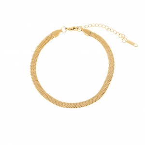  Steel Chain Bracelet in Yellow Gold AJ (BK0161X)