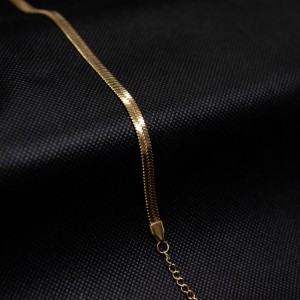  Steel Chain Bracelet in Yellow Gold AJ (BK0161X)