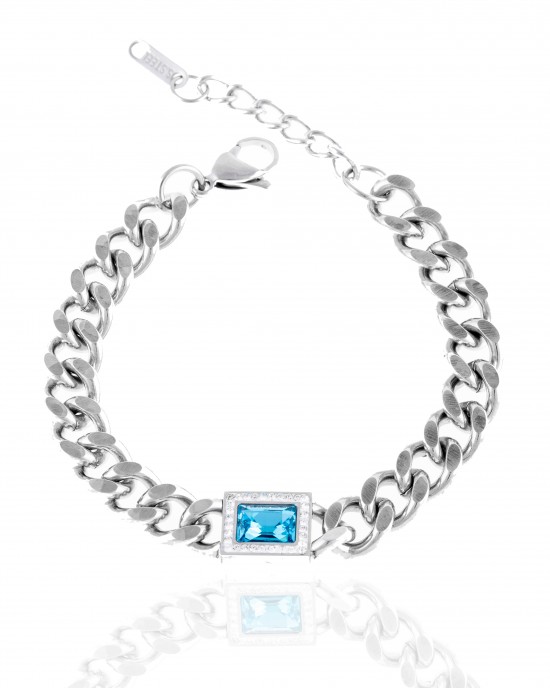 Women's Bracelet-Chain Made of Steel in Silver AJ (BK0253A)