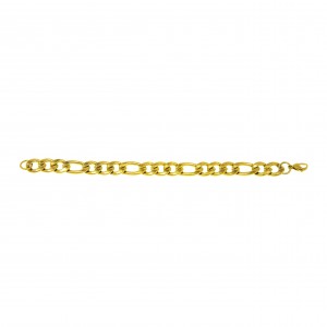  Men's Steel Bracelet in Yellow Gold AJ (BKA0093X