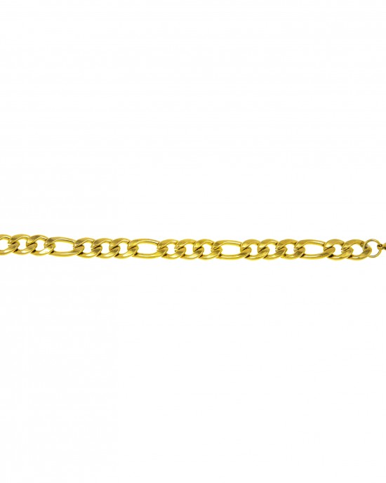 Βραχιόλι Ανδρικό από Ατσάλι σε Κίτρινο Χρυσό AJ(BKA0093X)