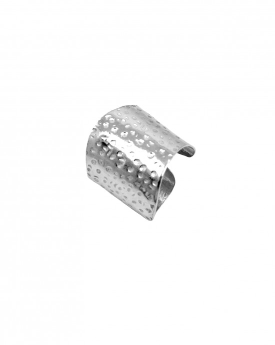 Ασημένιο 925  Δαχτυλίδι-Σεβαλιέ σε χρώμα Ασημί AJ(DA0081A)