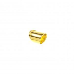 Ασημένιο 925 Δαχτυλίδι-Σεβαλιέ σε Κίτρινο Χρυσό AJ(DA0090X)