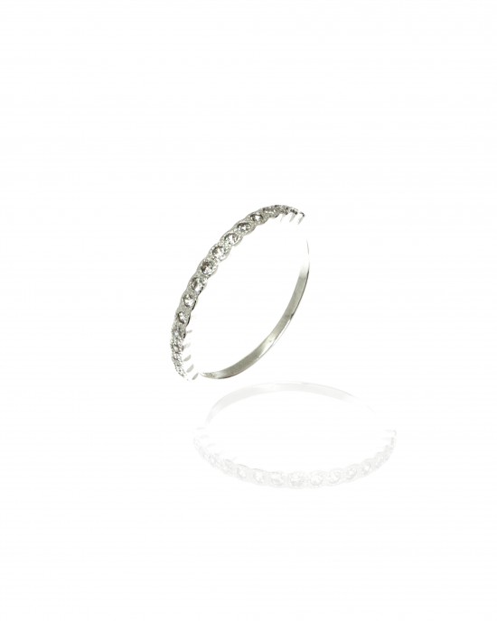 Ασημένιο 925 Δαχτυλίδι- Βεράκι Γυναικείο σε Ασημί AJ(DA0099A)