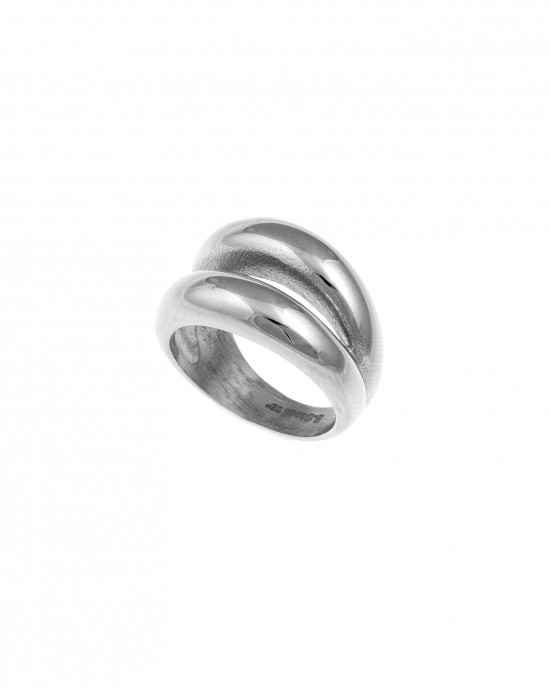 Δαχτυλίδι Γυναικείο από Ατσάλι σε Ασημί AJ(DK0016A) 
