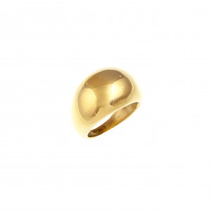 Δαχτυλίδι Γυναικείο από Ατσάλι σε Κίτρινο Χρυσό AJ(DK0019X)