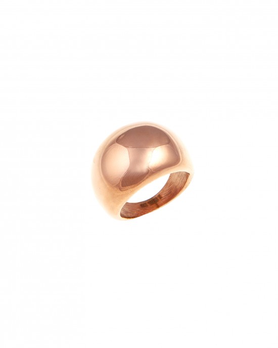 Δαχτυλίδι Γυναικείο από Ατσάλι σε Ροζ Χρυσό AJ(DK0020RX)