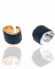 Δαχτυλίδι-Σεβαλιέ  με Πέτρες από Ατσάλι σε Ροζ Χρυσό AJ(DK0023RX)