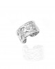 Δαχτυλίδι-Γυναικείο Σφυρήλατο από Ατσάλι σε Ασημί AJ(DK0032A)