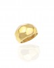 Δαχτυλίδι Γυναικείο από Ατσάλι σε Κίτρινο Χρυσό AJ(DK0038X)