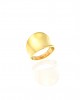 Δαχτυλίδι Γυναικείο από Ατσάλι σε Κίτρινο Χρυσό AJ(DK0039X)