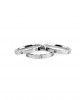 Women's silver steel rings with strass AJ(DK0003A)