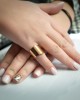 Γυναικείο Δαχτυλίδι-Σεβαλιέ από Ατσάλι σε Ροζ Χρυσό AJ (DKS0011RX)