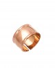 Δαχτυλίδι Γυναικείο Σεβαλιέ από Ατσάλι σε Ρόζ Χρυσό AJ(DKS0019RX)