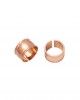 Δαχτυλίδι Γυναικείο Σεβαλιέ από Ατσάλι σε Ρόζ Χρυσό AJ(DKS0019RX)