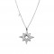 Women's Surgical Steel Necklace with Silver Star Design  AJ(KK0022A)