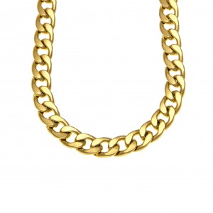  Women's Steel Chain-Necklace in Yellow AJ Gold (KKA0094X)
