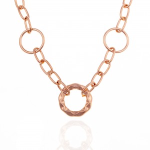  Necklace Handmade from Steel in Rose Gold AJ (KK0127RX)