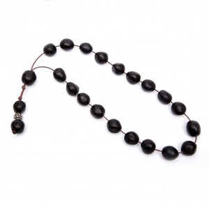 Aromatic nutmeg rosary in black AJ color (KOM0004)