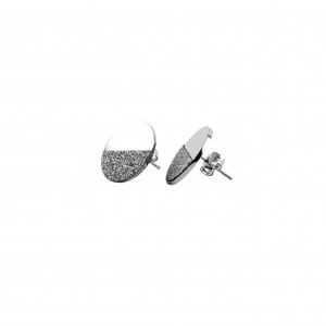 Women's Earrings Steel Necklace in Silver Color AJ (SKK0003A)