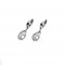 Women's Stainless Steel Earrings Hanging With Zircon Stone