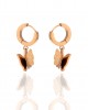  Women's Earrings Steel Butterflies in Pink Gold AJ (SKK0037RX)